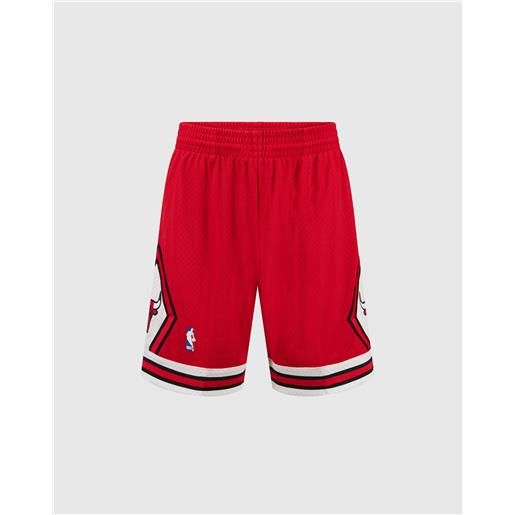 Mitchell&Ness chicago bulls shorts 97-98 rosso uomo