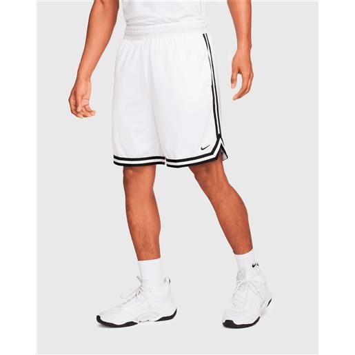 Nike shorts da basket reversibili 21 cm dri-fit bianco uomo