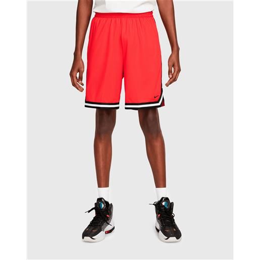 Nike shorts da basket reversibili 21 cm dri-fit rosso uomo