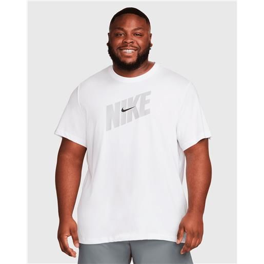 Nike t-shirt dri-fit novelty bianco uomo