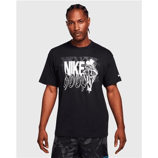 Nike t-shirt da basket max90 nero uomo