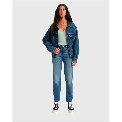 Levi's jeans 501 crop blu donna