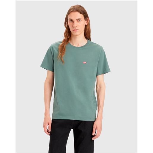 Levi's t-shirt original housemark verde uomo