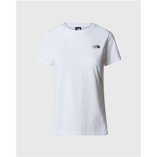 The North Face t-shirt simple dome slim bianco donna