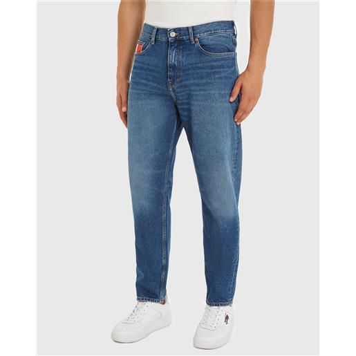 Tommy Hilfiger jeans isaac relaxed fit affusolati blu uomo