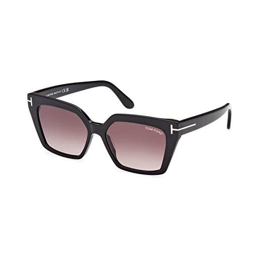 Tom Ford occhiali da sole winona ft 1030 shiny black/light violet shaded 53/15/140 donna