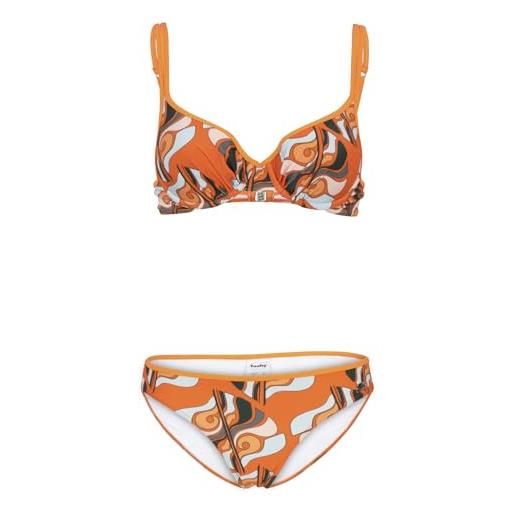 Fashy donna parte superiore del bikini, colore: arancione, 36 / b