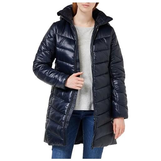 G-STAR RAW slim hooded long coat giacca, blu (salute d24677-d418-c742), l donna