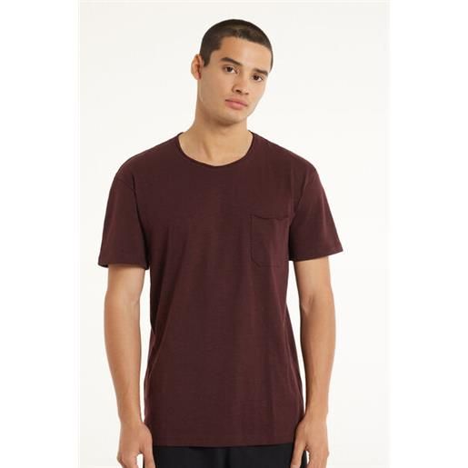 Tezenis t-shirt in cotone con taschino uomo marrone