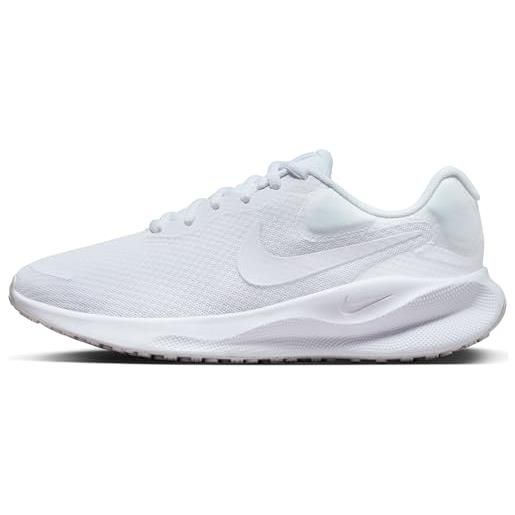 Nike revolution 7, scarpe da corsa donna, white/white, 36 eu