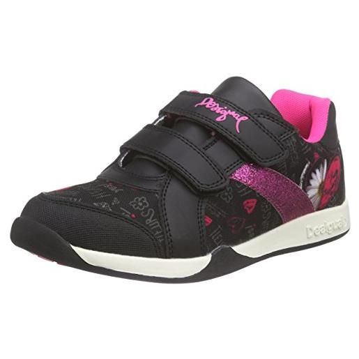 Desigualshoes mini damian 4 - sneaker ragazza, nero (schwarz (2000 negro)), 36