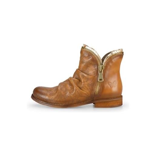 FELMINI FALLING IN LOVE felmini - beja 8881 - women's doble zip boot, cuoio leather -41 eu size
