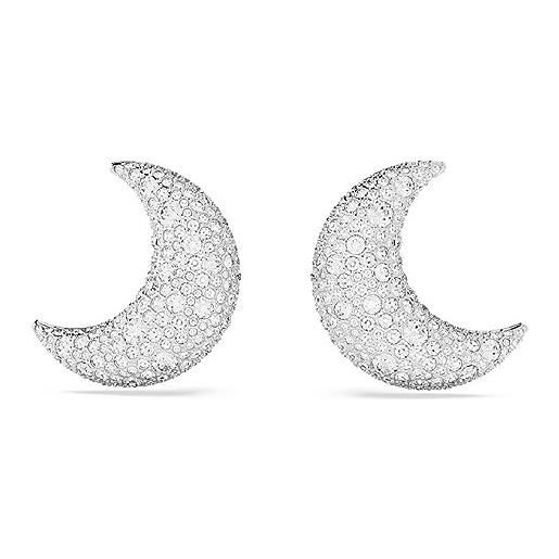 Swarovski orecchini da donna a clip luna Swarovski bianchi placcato rodio 5666158