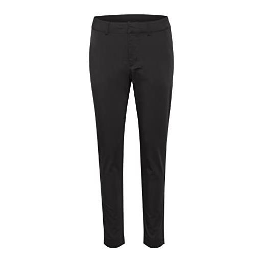 Kaffe women's regular trousers slim fit pantaloni casual, black deep, 44 da donna