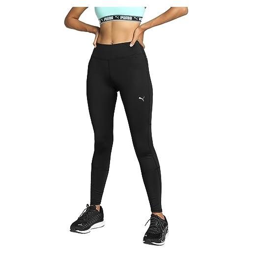 PUMA run leggings da corsa lunghi da donna favorite regular rise, nero, s