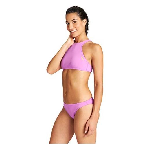Arena rulebreaker think crop - top bikini da donna, per atletica, sport, nuoto