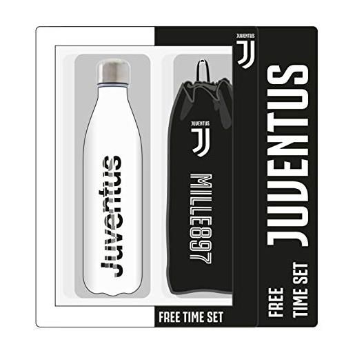 JUVENTUS sacca bag juventus + borraccia thermos juventus prodotto ufficiale (nero)