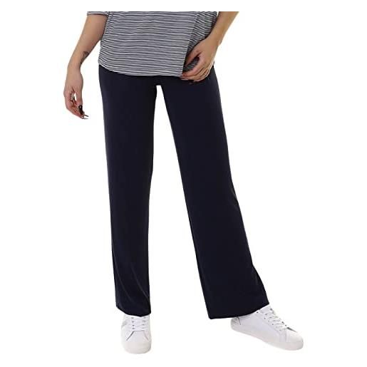 RAGNO pantalone viscosa ampio color blu con elastico in vita alto top comfort (art. Da987pe) (xl, blu)