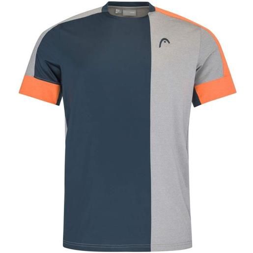 Head t-shirt da uomo Head padel tech t-shirt - grey/orange