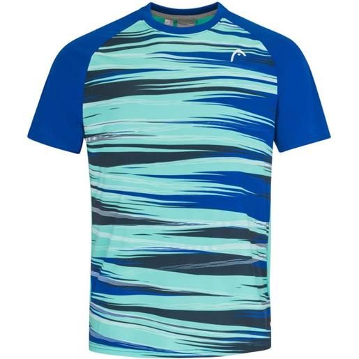 Head t-shirt da uomo Head topspin t-shirt - royal/print vision