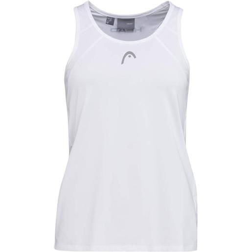 Head maglietta per ragazze Head girls club 22 tank top - white