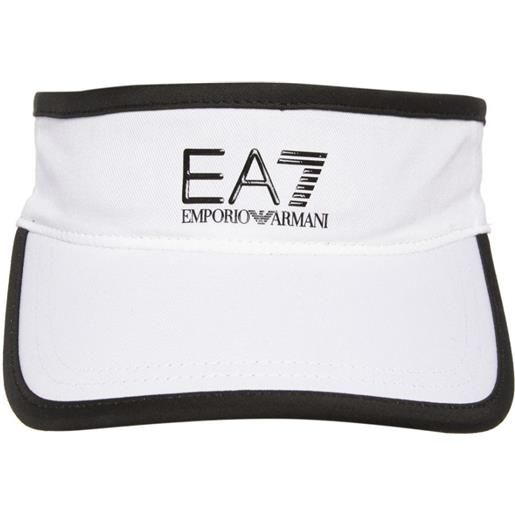 EA7 visiera da tennis EA7 woman tennis pro visor baseball hat - white/black
