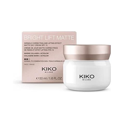 KIKO milano bright lift matte, crema giorno lifting opacizzante con collagene marino - spf 15