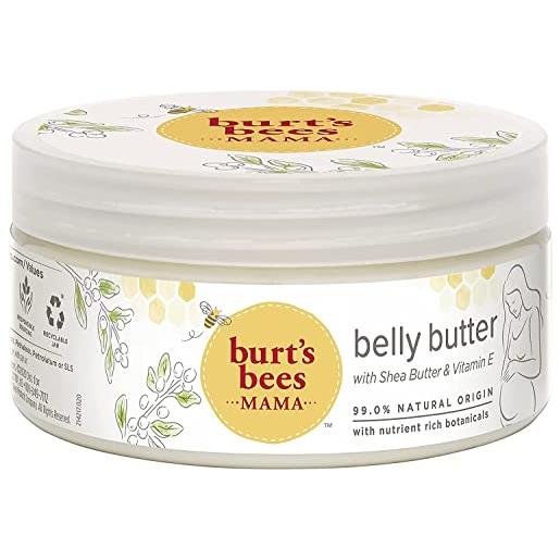 Burt's Bees mama bee - burro per addome, senza profumo, barattolo da 185 g