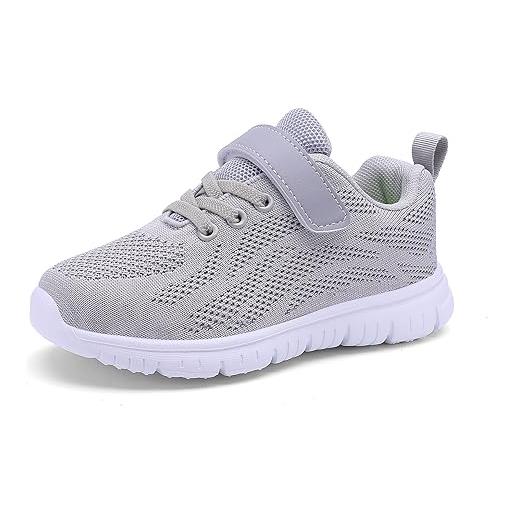 Qciplr sneaker casual bambino ragazze ragazzi scarpe da ginnastica bambini scarpe ginnastica tennis leggero scarpe sportive interno all'aperto scarpe scarpe corsa bambini bianco 35eu