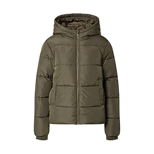 PIECES pcbee new short puffer jacket bc giacca, nero, l donna