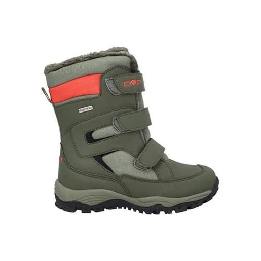 CMP kids hexis wp-30q4634, snow boot, militare, 28 eu