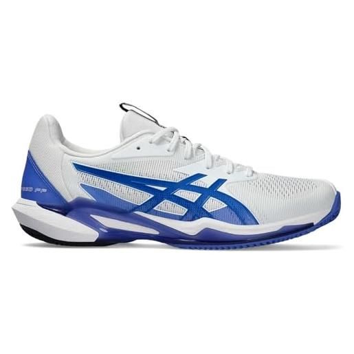 ASICS solution speed ff 3 clay, sneaker uomo, white tuna blue, 42.5 eu