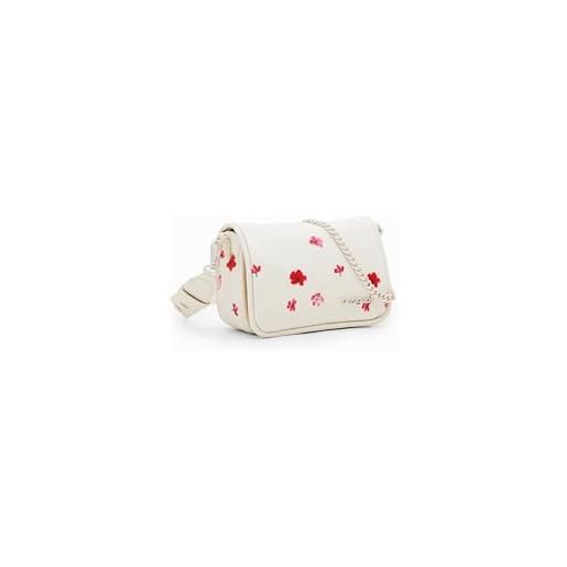 Desigual circa gales, accessories pu across body bag donna, bianco