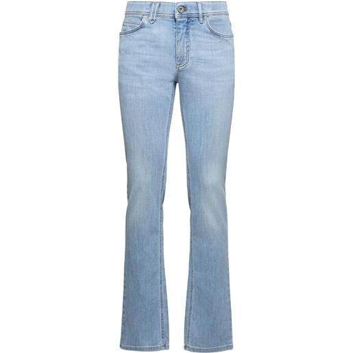 BRIONI jeans meribel in denim di cotone stretch