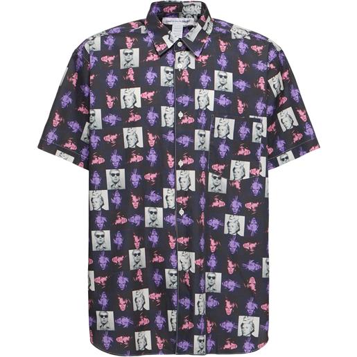COMME DES GARÇONS SHIRT camicia andy warhol in cotone stampato