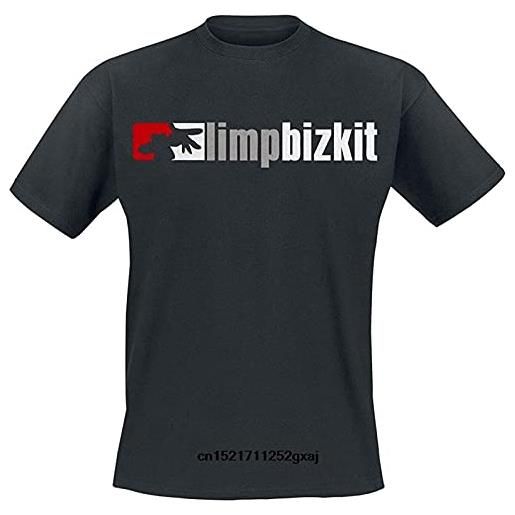 HAODI maglietta da uomo con logo limp bizkit divertente t-shirt novità, nero , xl