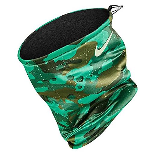 Nike scaldacollo 2.0 reversibile nero/verde ruvido collana rough, taglia unica unisex-adulto