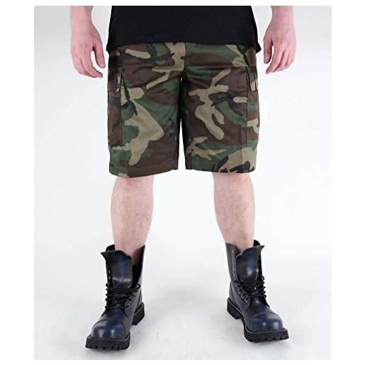 Mil-Tec shorts-11401020 pantaloncini, woodland, s uomo