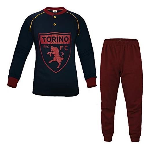 TORINO FC fc torino pigiama ragazzo in caldo cotone prodotto ufficiale art. To15083 (16 anni, navy)