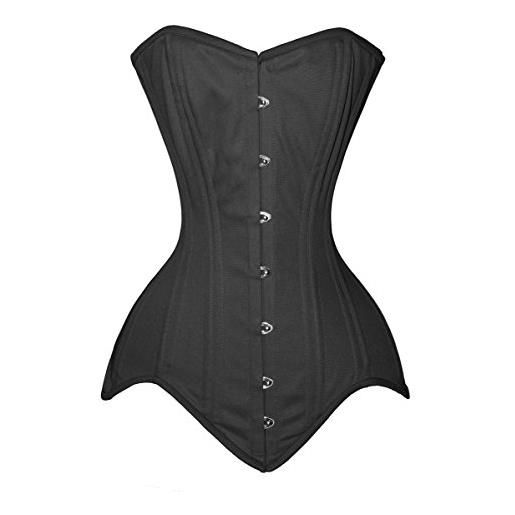 luvsecretlingerie 26 in acciaio donna annata allenamento in vita overbust cotone bustier corset corsetto #8151