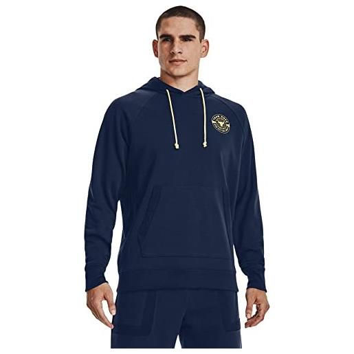 Under Armour felpa da uomo project rock heavyweight terry con cappuccio, accademia / mississippi-408, xx-large