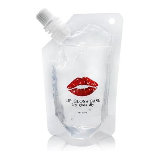 Pongnas lip gloss base oil - idratante iy lip balm base gel oil - materiale cosmetico idratante per una comoda preparazione cosmetica, 100 ml