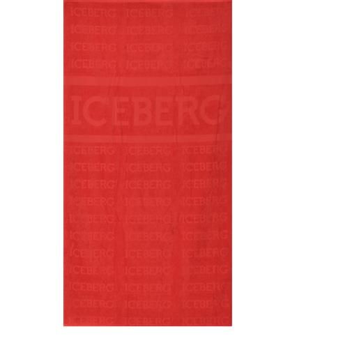 ICEBERG telo mare in cotone rosso