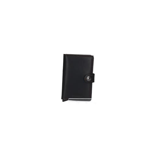 Secrid mini portafoglio originale - black-brown, nero/marrone, 10,2 x 6,5 x 2,1 cm, moderno