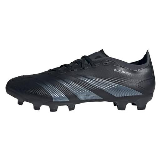 adidas predator 24 league low multi-ground boots, scarpe da ginnastica unisex-adulto, core black/carbon/core black, 46 2/3 eu