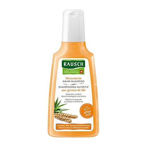 Rausch shampoo nutriente al germe di frumento 200 ml per capelli secchi e stressati dal sole