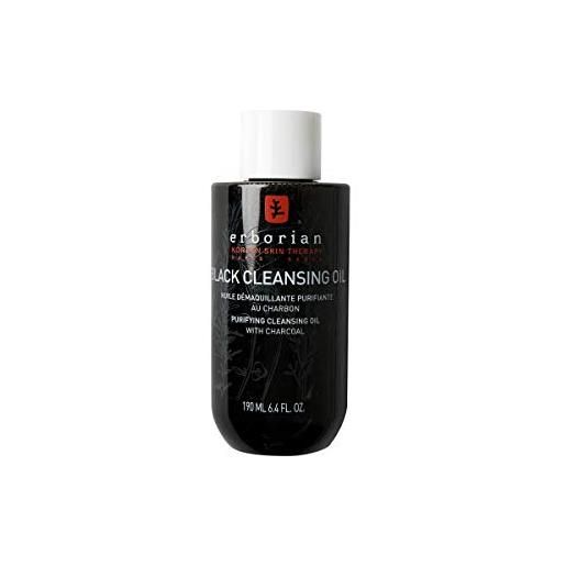 Erborian detox black clean oil olio struccante purificante, 190ml