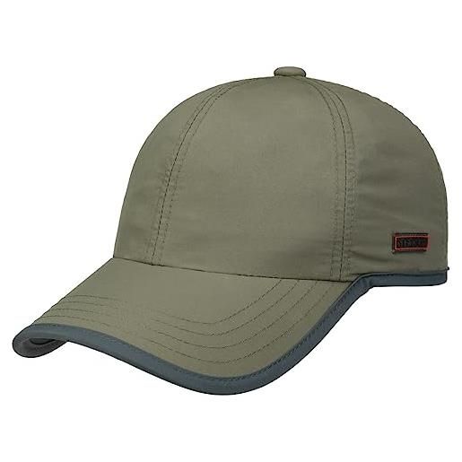 Stetson kitlock outdoor baseball cap donna/uomo - cappellino estivo protezione uv con visiera, pistagna primavera/estate - l (58-59 cm) oliva