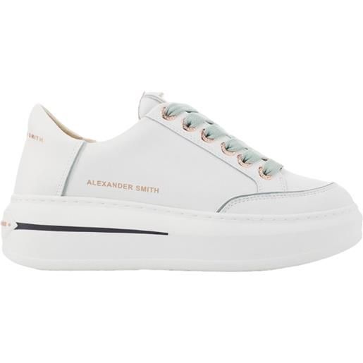ALEXANDER SMITH sneakers lancaster white light green - lsw1948wlg - bianco