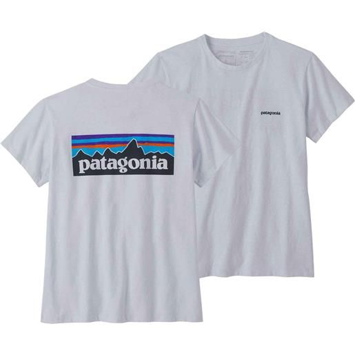 Patagonia - t-shirt in cotone riciclato - w's p-6 logo responsibili-tee white per donne in cotone - taglia xs, s, m, l - bianco